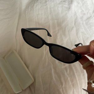 Victoria Michael Cat Eye Black Sunglasses